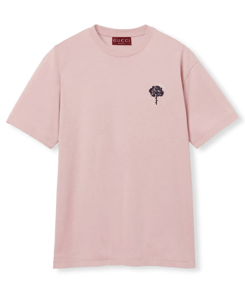 엠브로이더드 코튼 저지 티셔츠