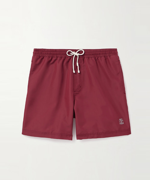 로고 자수 스윔 쇼츠