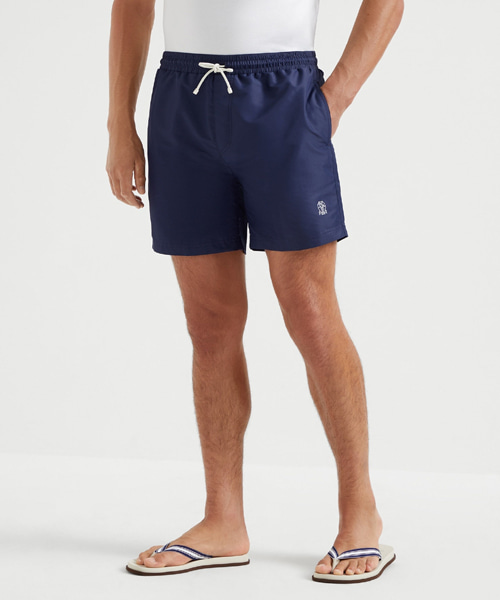 로고 자수 스윔 쇼츠