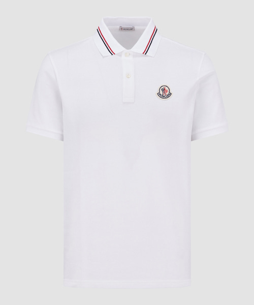 로고 패치 코튼 폴로 셔츠