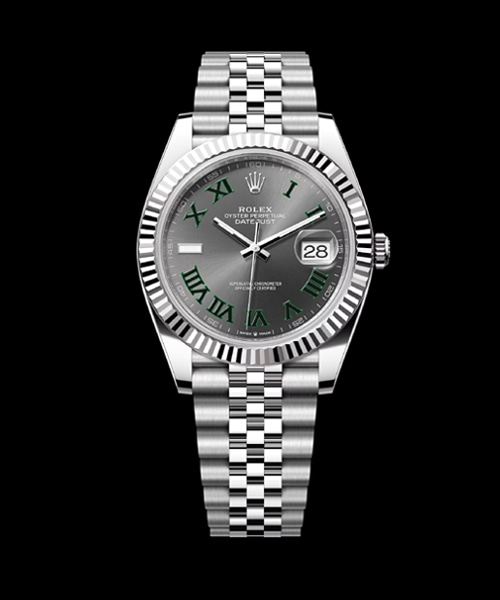 데이트저스트 41 슬레이트 로만