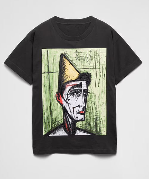 그래픽 프린트 저지 티셔츠