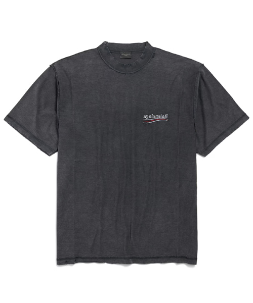 폴리티컬 캠페인 인사이드-아웃 코튼 티셔츠