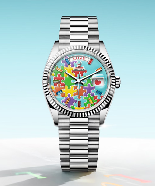 데이-데이트 퍼즐 화이트 골드 36