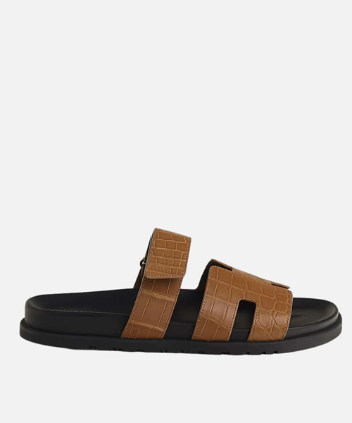 시프레 악어 가죽 샌들