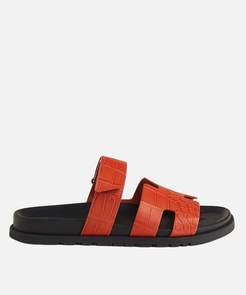 시프레 악어 가죽 샌들