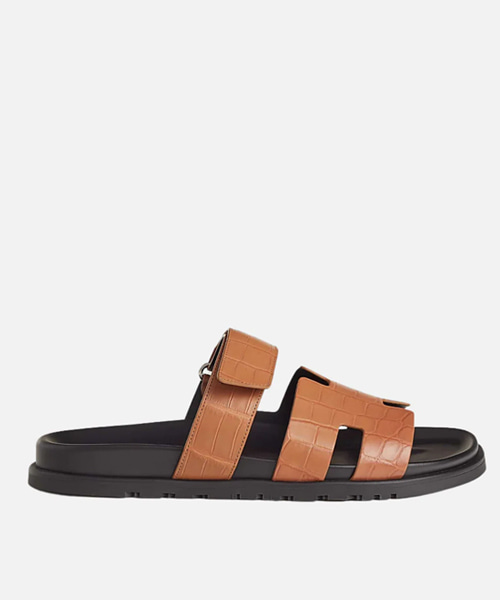 시프레 악어 가죽 샌들