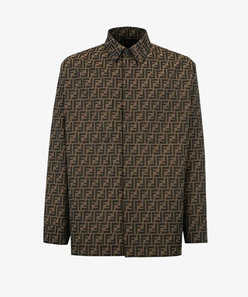 FF 자카드 패브릭 셔츠 재킷