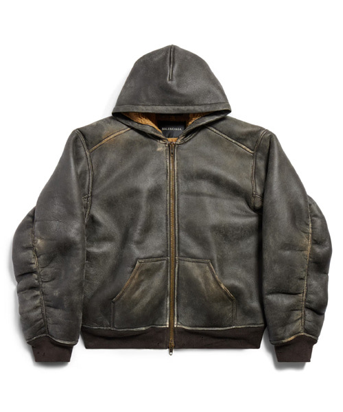 시어링 집업 후디