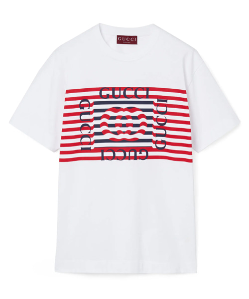 로고 프린트 코튼 저지 티셔츠