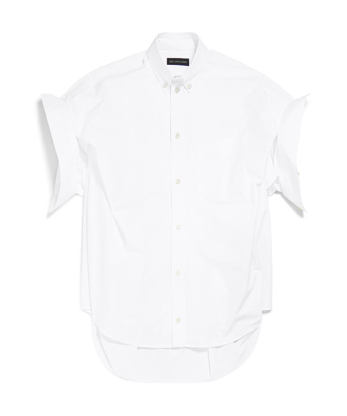 턱드 슬리브 셔츠