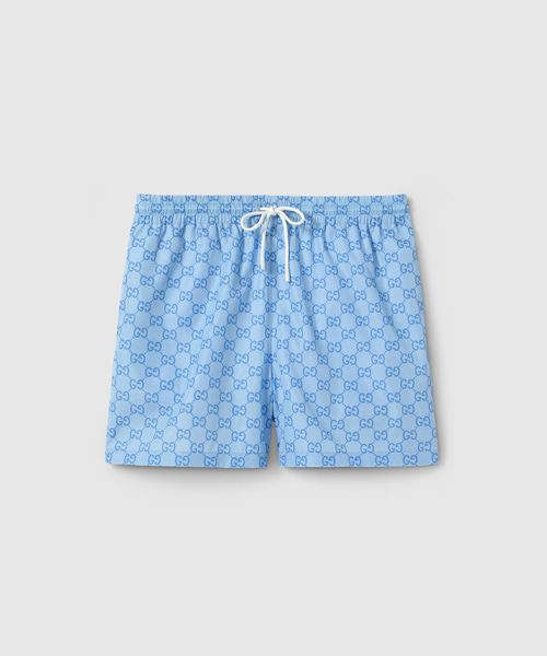 GG 프린트 나일론 스윔 쇼츠