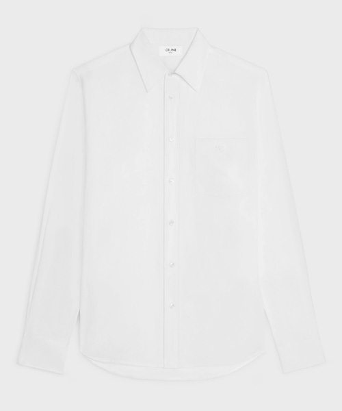 트리옹프 자수 리넨 셔츠