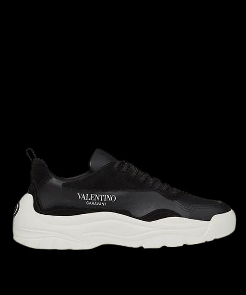 송아지 가죽 검보이 스니커즈