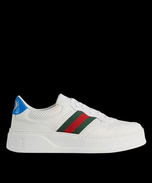 레더 웹 스니커즈