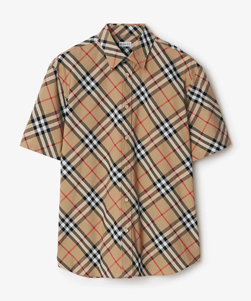 체크 코튼 셔츠