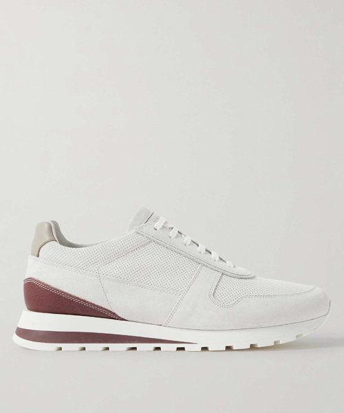 올림포 풀그레인 레더 스웨이드 스니커즈