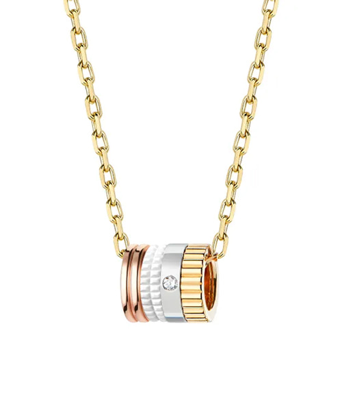 콰트로 화이트 에디션 미니 링 펜던트