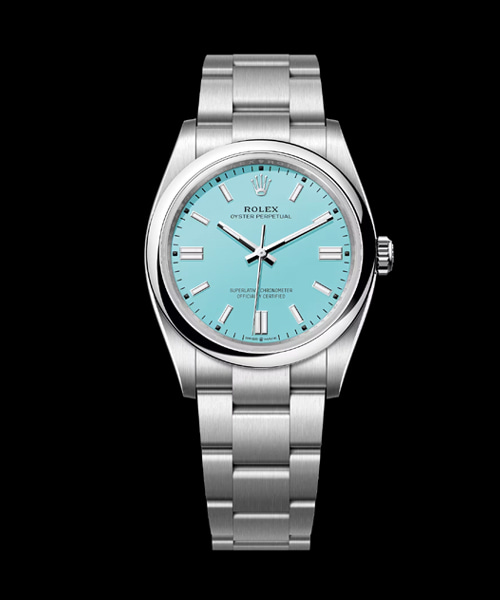 오이스터 퍼페추얼 터쿼이즈 블루 36