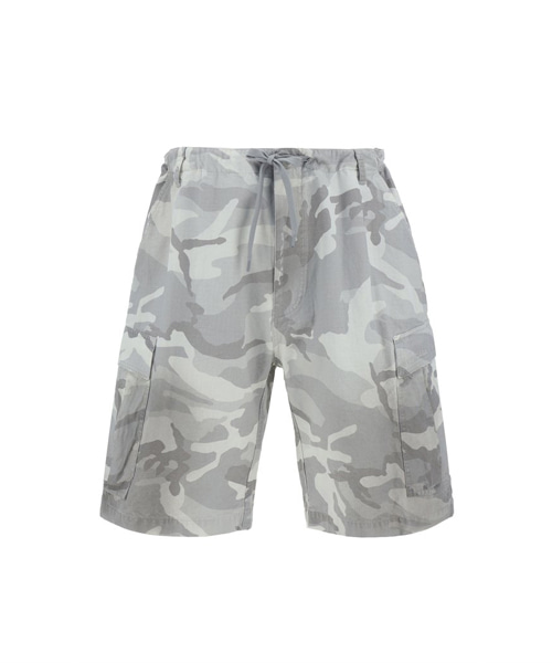 카모플라주 드로스트링 카고 쇼츠