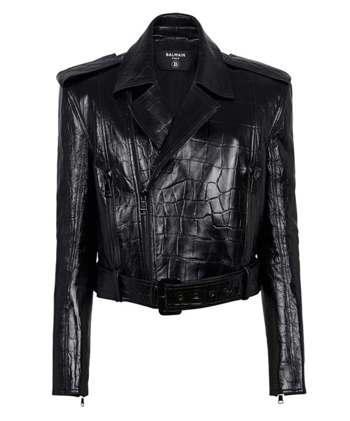 악어가죽 바이커 재킷