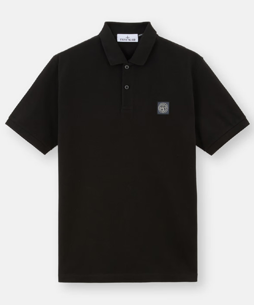 로고 자수 패치 코튼 폴로 셔츠
