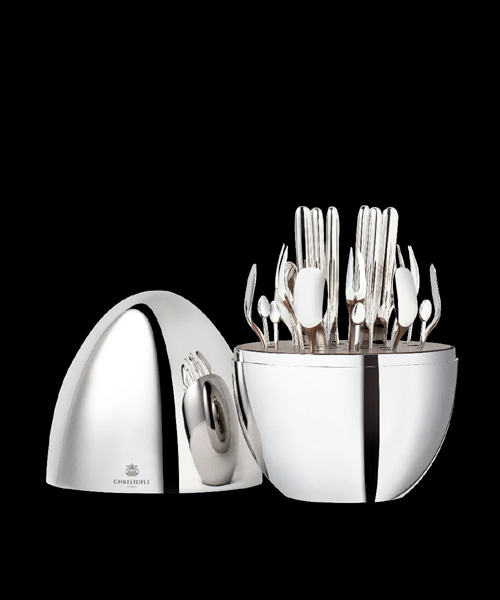 24-PIECE 은도금 식기 세트