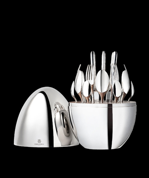 24-PIECE 은도금 식기 세트