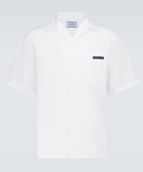 코튼 포플린 볼링 셔츠