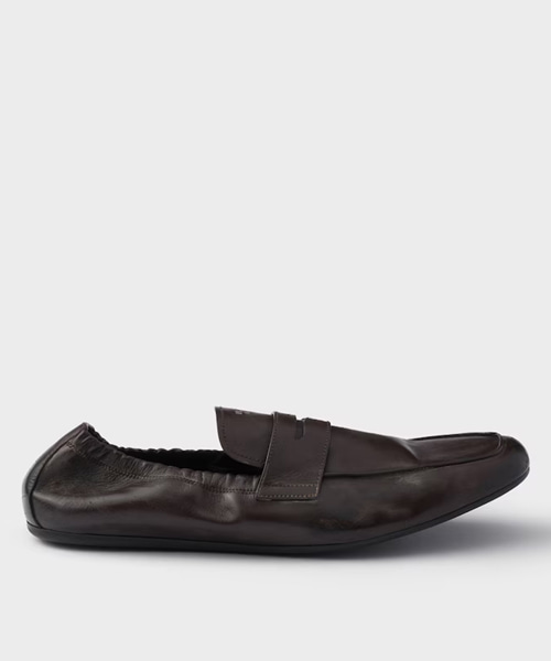 셔플 앤티크 가죽 로퍼