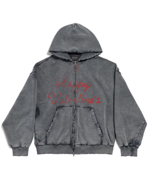 립스틱 발렌타인 집업 후디