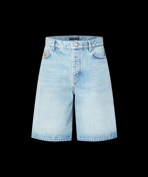 LV 데님 쇼츠