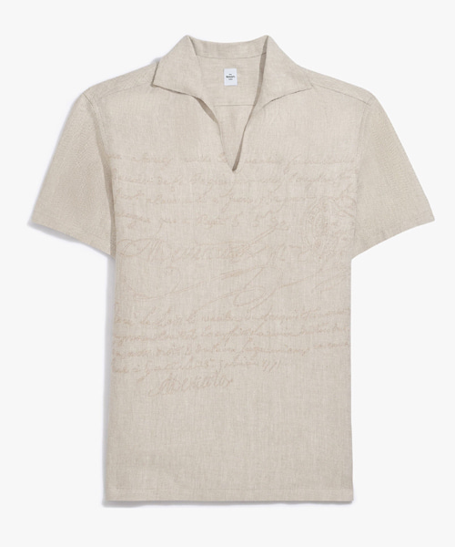 린넨 스크리토 반팔 바뢰즈