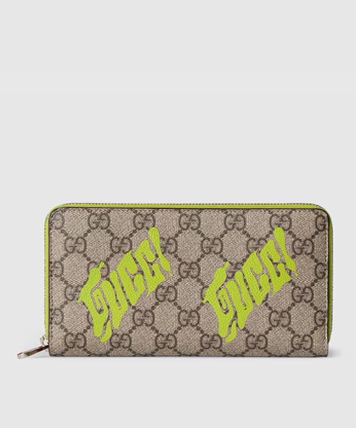 바이컬러 지퍼 어라운드 지갑