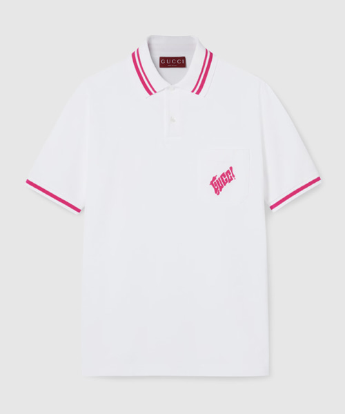 엠브로이더리 코튼 폴로 셔츠