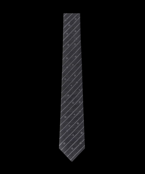 모노그램 핀스트라이프 타이