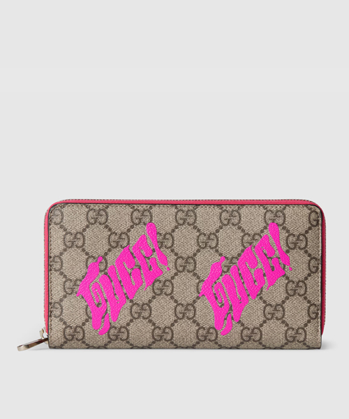 바이컬러 지퍼 어라운드 지갑