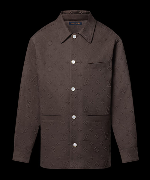 모노그램 엠보스드 오버셔츠