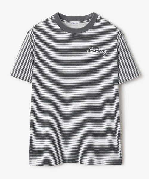 스트라이프 코튼 티셔츠