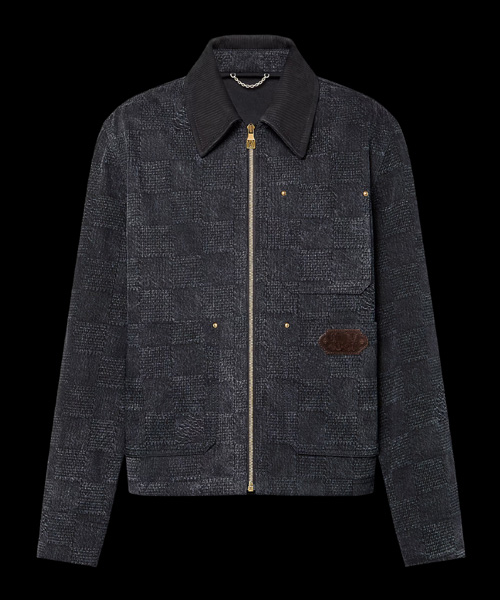 다미에 워크웨어 코튼 블루종