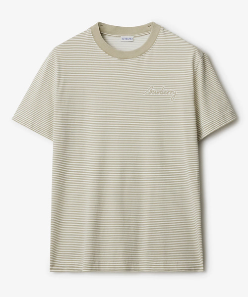 스트라이프 코튼 티셔츠