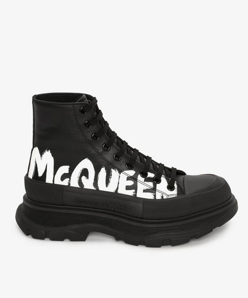 트레드 슬릭 하이탑 스니커즈