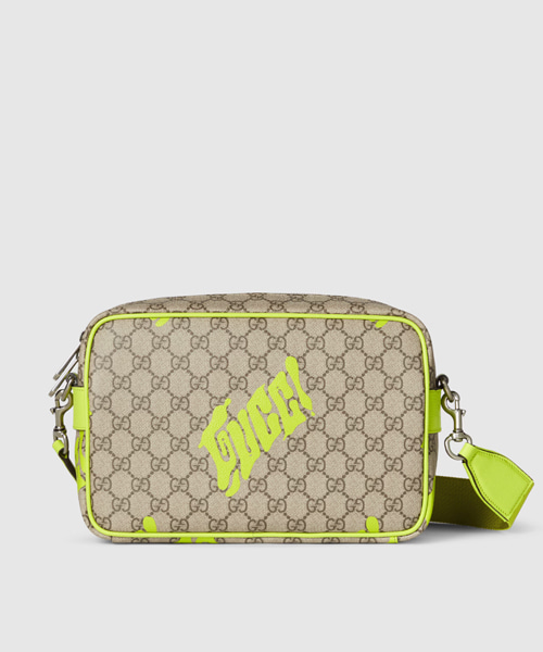 로고 프린트 미디엄 크로스백