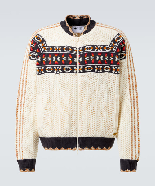 니트 코튼 블렌드 트랙 자켓