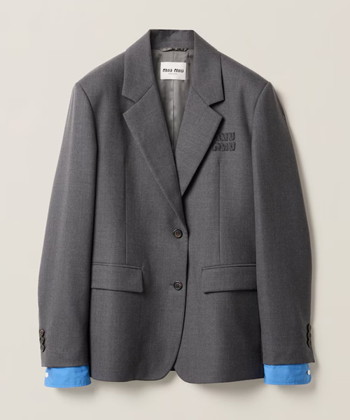 싱글브레스트 개버딘 재킷