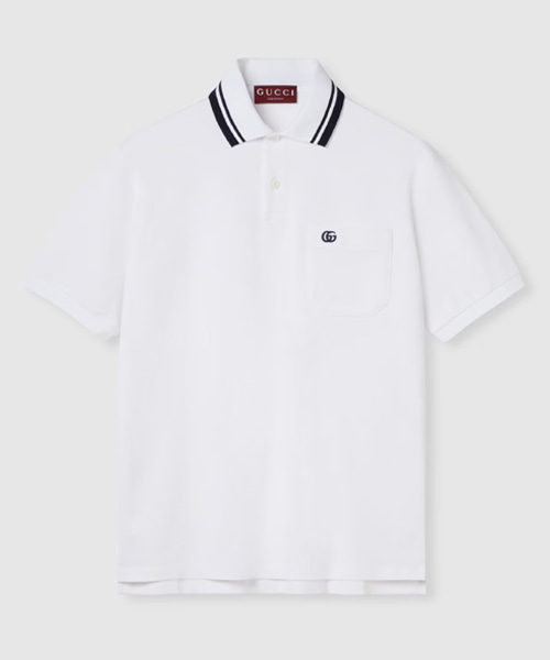 자수 코튼 피케 폴로 셔츠