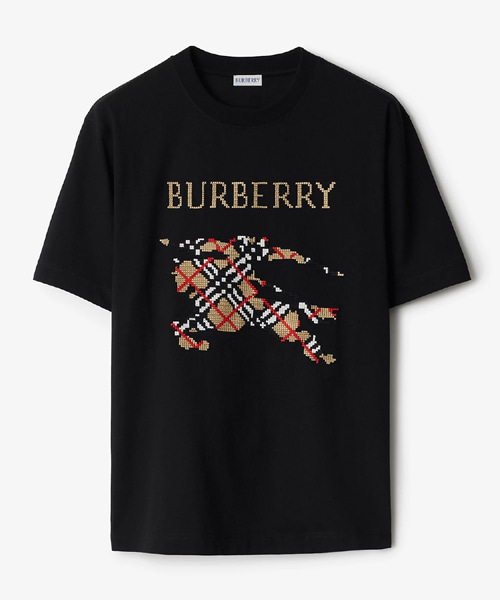 크로스 스티치 EKD 코튼 티셔츠