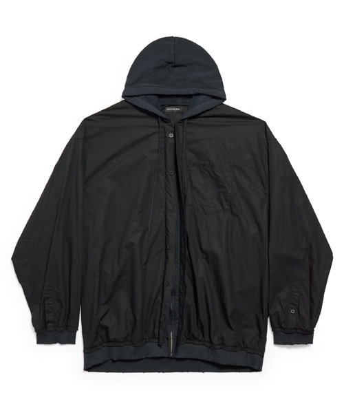 컷-업 후드 셔츠