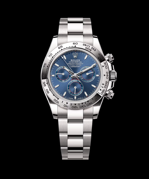 코스모그래프 데이토나 화이트 골드 블루 40