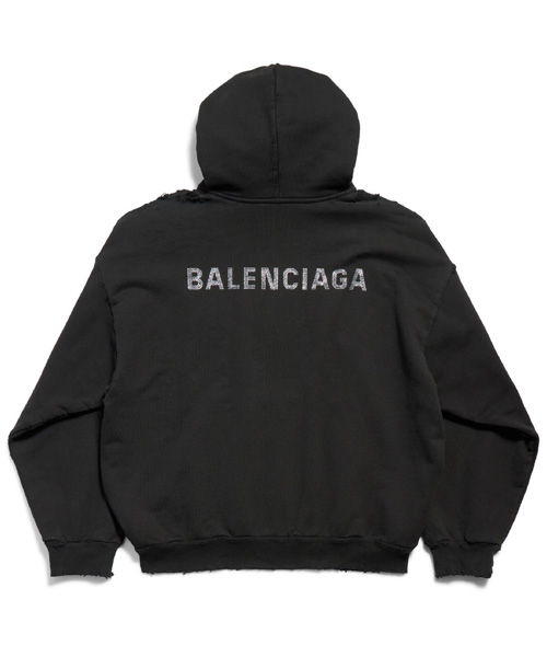 발렌시아가 백 미디엄 핏 후디